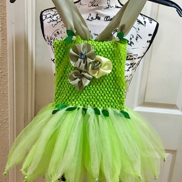 TINKERBELL couture tutu dress/costume - Picture 2 of 8